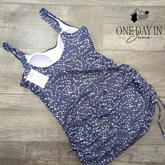 Eomenie Drawstring Swimdress One Piece Swimsuit Size L - Picture 7 of 7